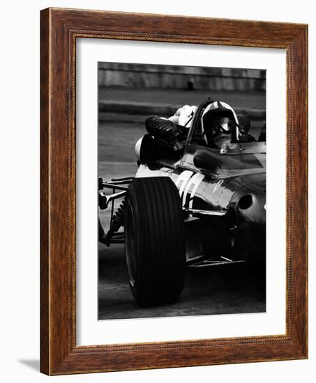 Chris Amon in Ferrari during 1967 Italian Grand Prix-null-Framed Photographic Print