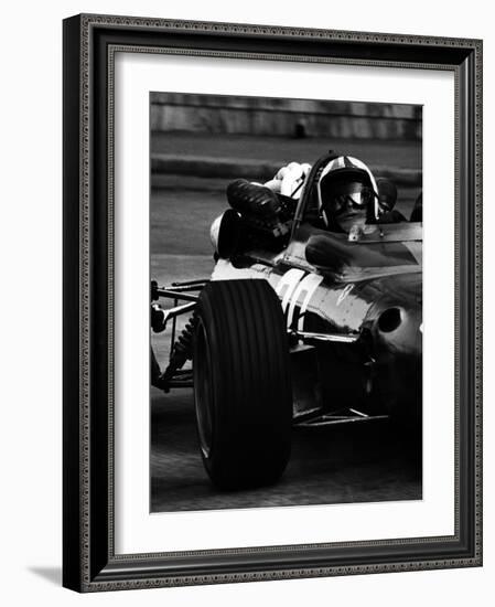 Chris Amon in Ferrari during 1967 Italian Grand Prix-null-Framed Photographic Print