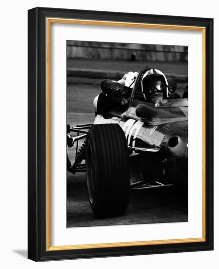 Chris Amon in Ferrari during 1967 Italian Grand Prix-null-Framed Photographic Print