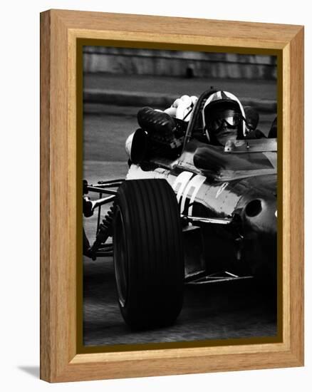 Chris Amon in Ferrari during 1967 Italian Grand Prix-null-Framed Premier Image Canvas