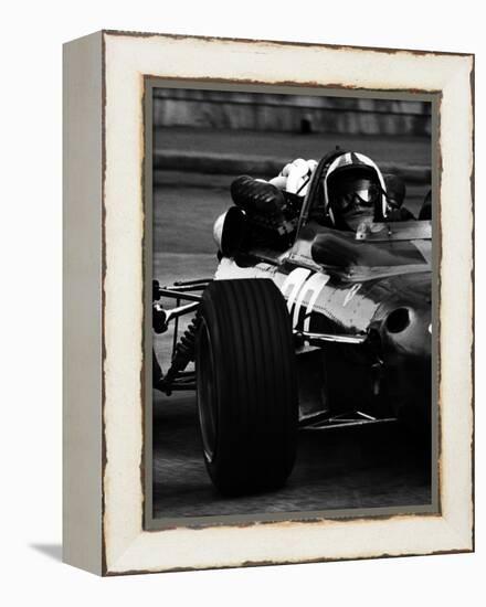 Chris Amon in Ferrari during 1967 Italian Grand Prix-null-Framed Premier Image Canvas