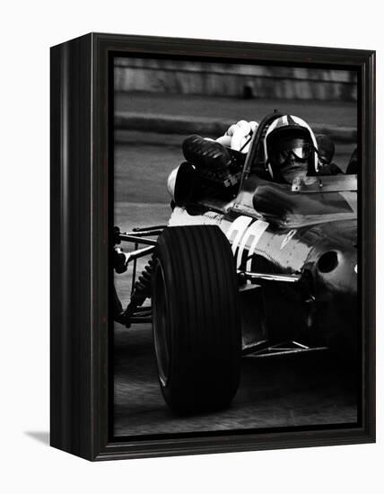 Chris Amon in Ferrari during 1967 Italian Grand Prix-null-Framed Premier Image Canvas