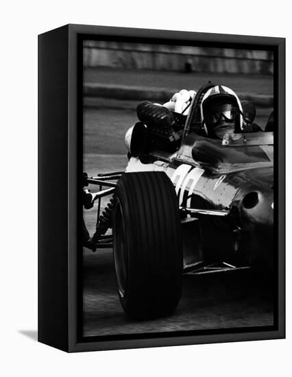 Chris Amon in Ferrari during 1967 Italian Grand Prix-null-Framed Premier Image Canvas