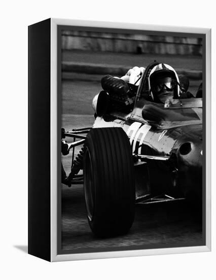 Chris Amon in Ferrari during 1967 Italian Grand Prix-null-Framed Premier Image Canvas