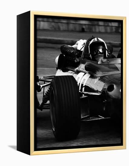 Chris Amon in Ferrari during 1967 Italian Grand Prix-null-Framed Premier Image Canvas