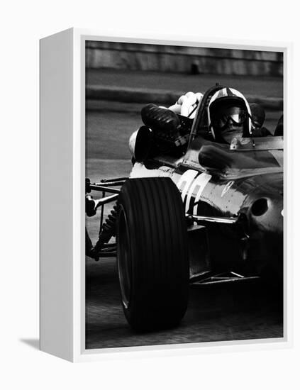 Chris Amon in Ferrari during 1967 Italian Grand Prix-null-Framed Premier Image Canvas