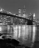 Night View of Brooklyn Bridge and Manhattan Skyline-Christopher Bliss-Art Print