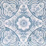 An Aesthetic Period Original Tile Dating around 1880 with Floral Design-Chris_Elwell-Art Print