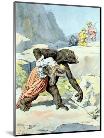 Bigfoot or Sasquatch Kidnapping Woman US 1897' Photographic Print