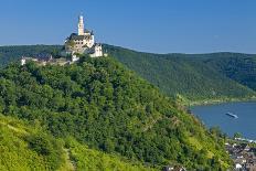 Europe, Germany, Rhineland-Palatinate, Middle Rhine Valley, Marksburg (Castle) over the Rhine-Chris Seba-Photographic Print