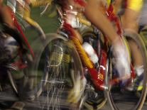 Detail of Blurred Cycling Action-Chris Trotman-Photographic Print