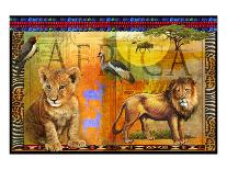 African Lion-Chris Vest-Art Print