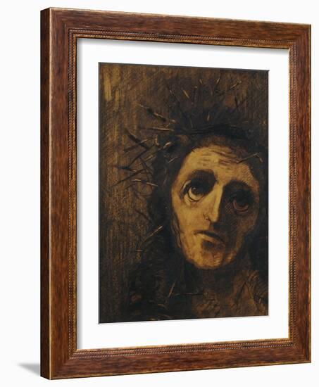 Christ, 1880-Odilon Redon-Framed Giclee Print