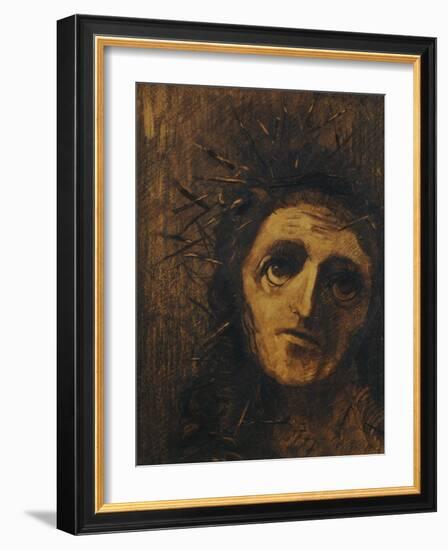 Christ, 1880-Odilon Redon-Framed Giclee Print