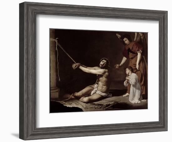 Christ After the Flagellation Contemplated by the Christian Soul, c.1628-9-Diego Velazquez-Framed Giclee Print