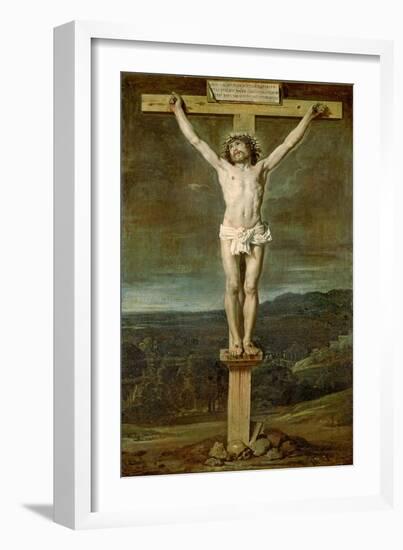 Christ Alive on the Cross at Calvary, 1631-Diego Velazquez-Framed Giclee Print