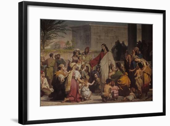 Christ Among the Children-Tommaso da Rin-Framed Art Print