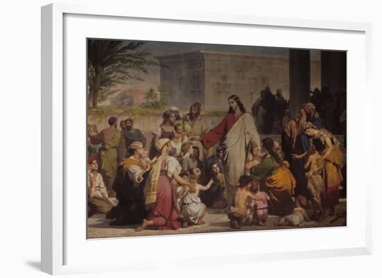 Christ Among the Children-Tommaso da Rin-Framed Art Print