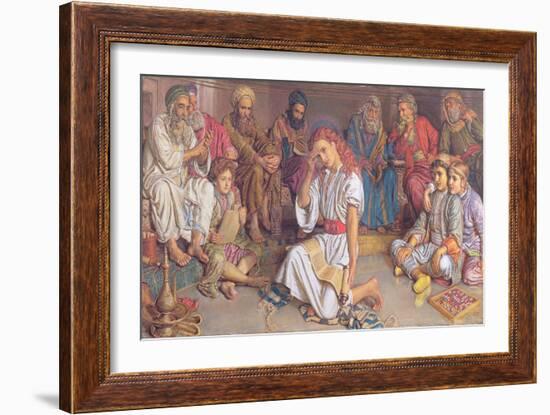 Christ Among the Doctors, 1887-William Holman Hunt-Framed Giclee Print