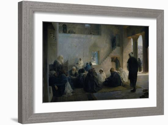 Christ Among the Doctors, 1896-Vasili Dmitrievich Polenov-Framed Giclee Print