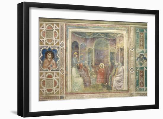 Christ among the Doctors in the Temple-Giotto di Bondone-Framed Art Print