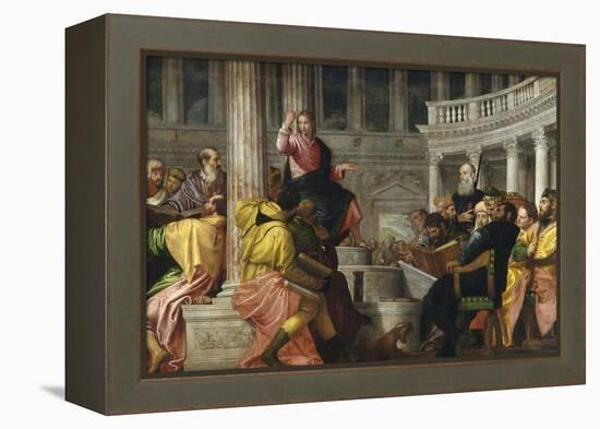 Christ Among the Doctors-Paolo Veronese-Framed Premier Image Canvas