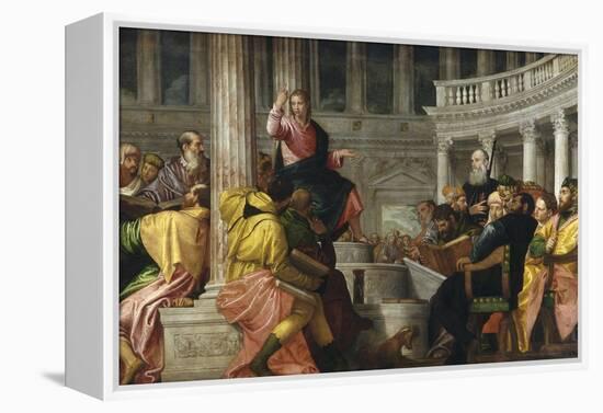 Christ Among the Doctors-Paolo Veronese-Framed Premier Image Canvas