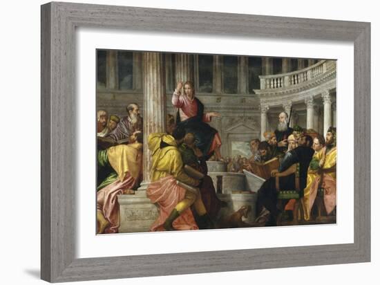 Christ Among the Doctors-Paolo Veronese-Framed Giclee Print