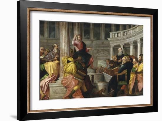 Christ Among the Doctors-Paolo Veronese-Framed Giclee Print