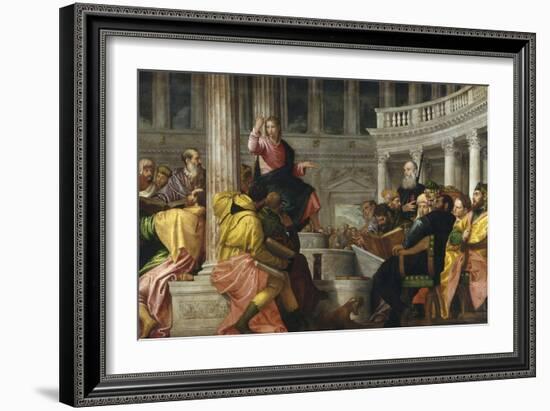 Christ Among the Doctors-Paolo Veronese-Framed Giclee Print