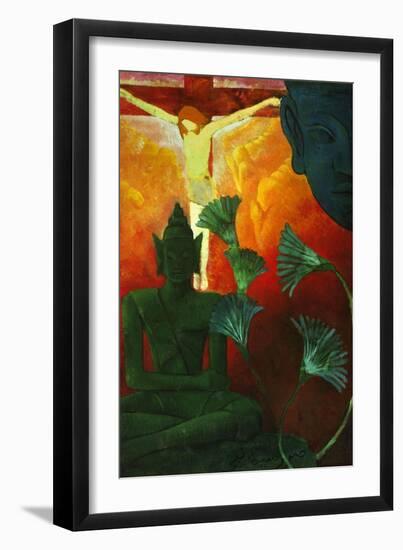 'Christ And Buddha', 1880-Paul Ranson-Framed Giclee Print