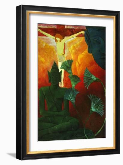 'Christ And Buddha', 1880-Paul Ranson-Framed Giclee Print