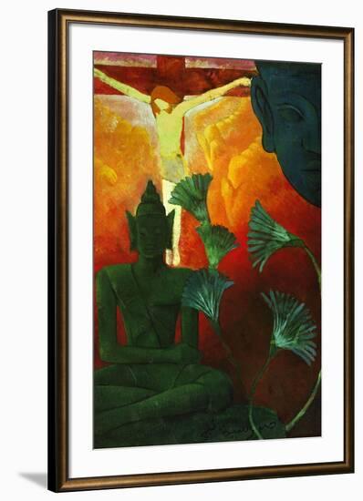 'Christ And Buddha', 1880-Paul Ranson-Framed Giclee Print