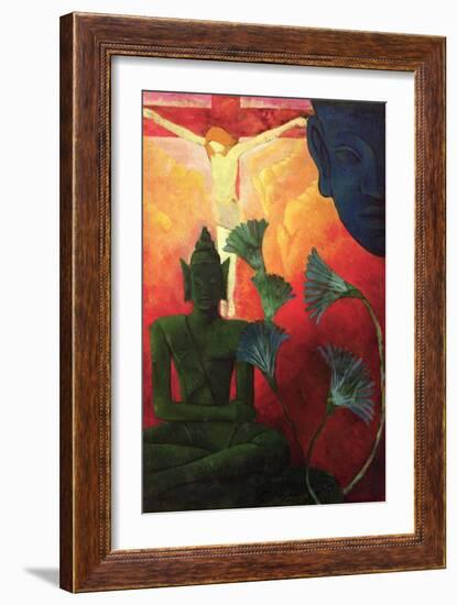 Christ and Buddha, circa 1890-1892-Paul Ranson-Framed Giclee Print