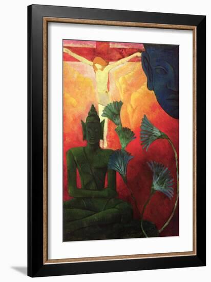 Christ and Buddha, circa 1890-1892-Paul Ranson-Framed Giclee Print