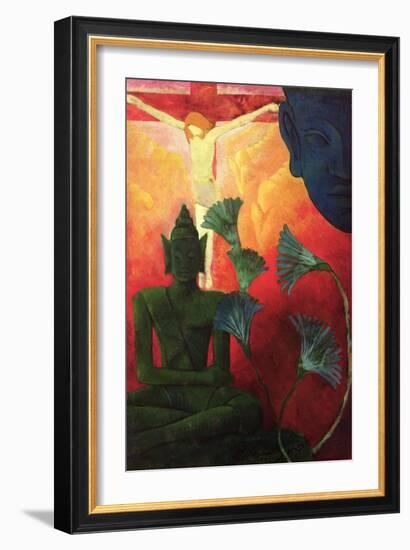 Christ and Buddha, circa 1890-1892-Paul Ranson-Framed Giclee Print