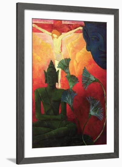 Christ and Buddha, circa 1890-1892-Paul Ranson-Framed Giclee Print