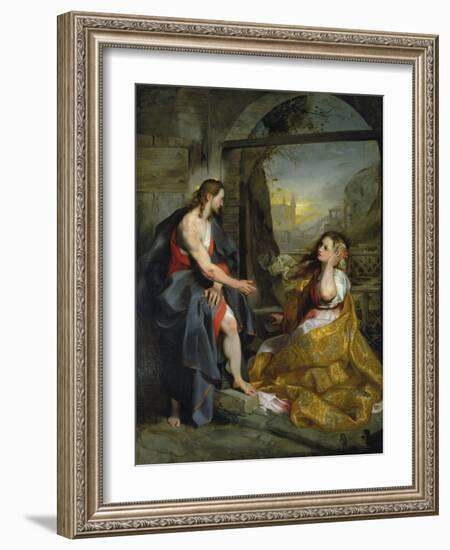 Christ and Magdalen-Federigo Barocci-Framed Giclee Print