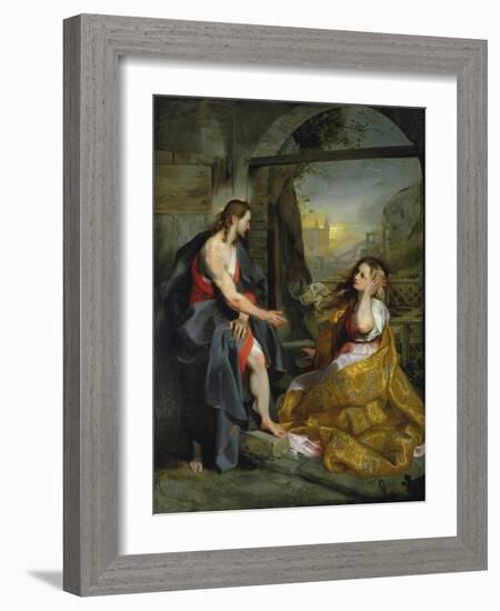 Christ and Magdalen-Federigo Barocci-Framed Giclee Print