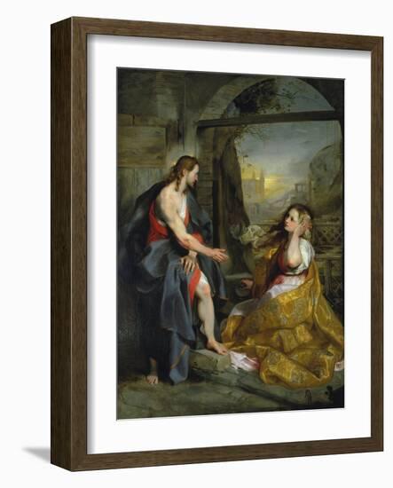 Christ and Magdalen-Federigo Barocci-Framed Giclee Print