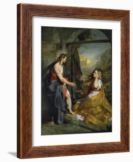 Christ and Magdalen-Federigo Barocci-Framed Giclee Print