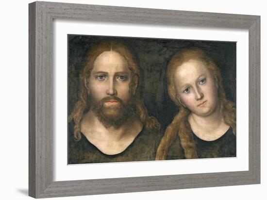 Christ and Mary, 1516-20-Lucas Cranach the Elder-Framed Giclee Print