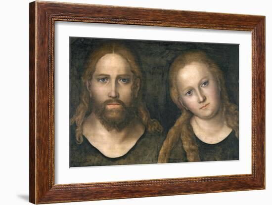 Christ and Mary, 1516-20-Lucas Cranach the Elder-Framed Giclee Print