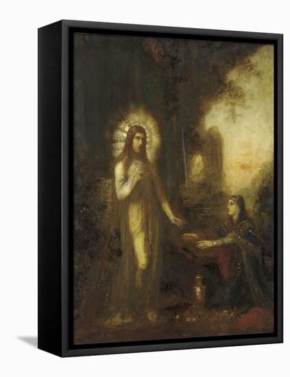 Christ and Mary Magdalene (Noli Me Tangere), C.1889-Gustave Moreau-Framed Premier Image Canvas