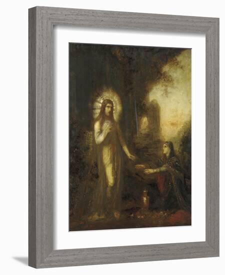 Christ and Mary Magdalene (Noli Me Tangere), C.1889-Gustave Moreau-Framed Giclee Print