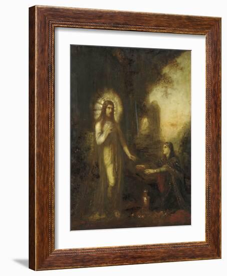 Christ and Mary Magdalene (Noli Me Tangere), C.1889-Gustave Moreau-Framed Giclee Print