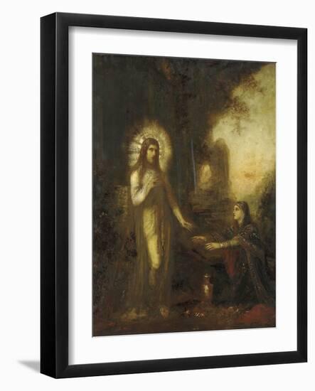 Christ and Mary Magdalene (Noli Me Tangere), C.1889-Gustave Moreau-Framed Giclee Print