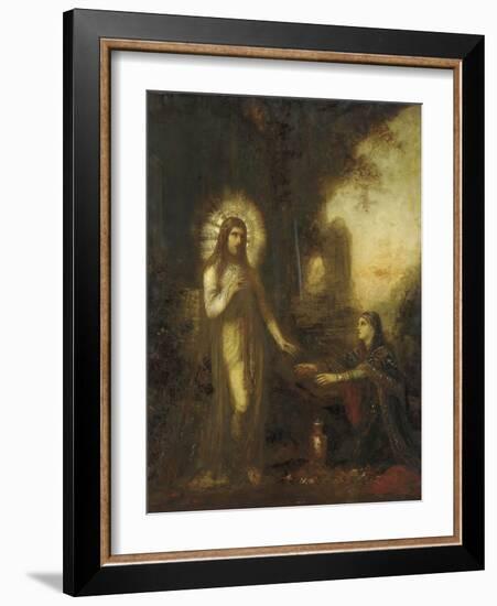 Christ and Mary Magdalene (Noli Me Tangere), C.1889-Gustave Moreau-Framed Giclee Print