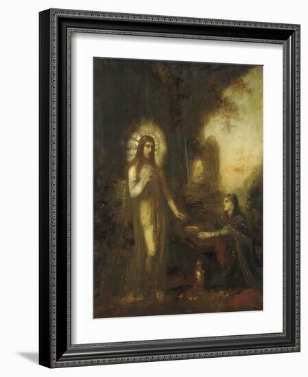 Christ and Mary Magdalene (Noli Me Tangere), C.1889-Gustave Moreau-Framed Giclee Print