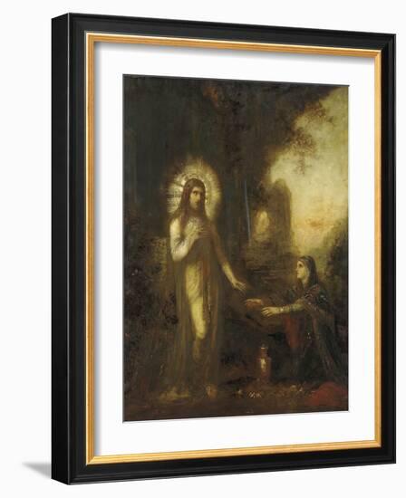 Christ and Mary Magdalene (Noli Me Tangere), C.1889-Gustave Moreau-Framed Giclee Print